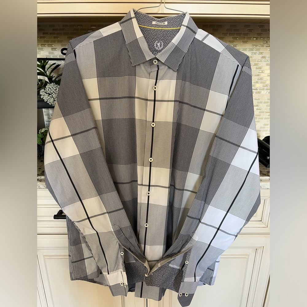 MEN’S BUGATCHI SHAPED FIT SHIRT - Picture 5 of 6